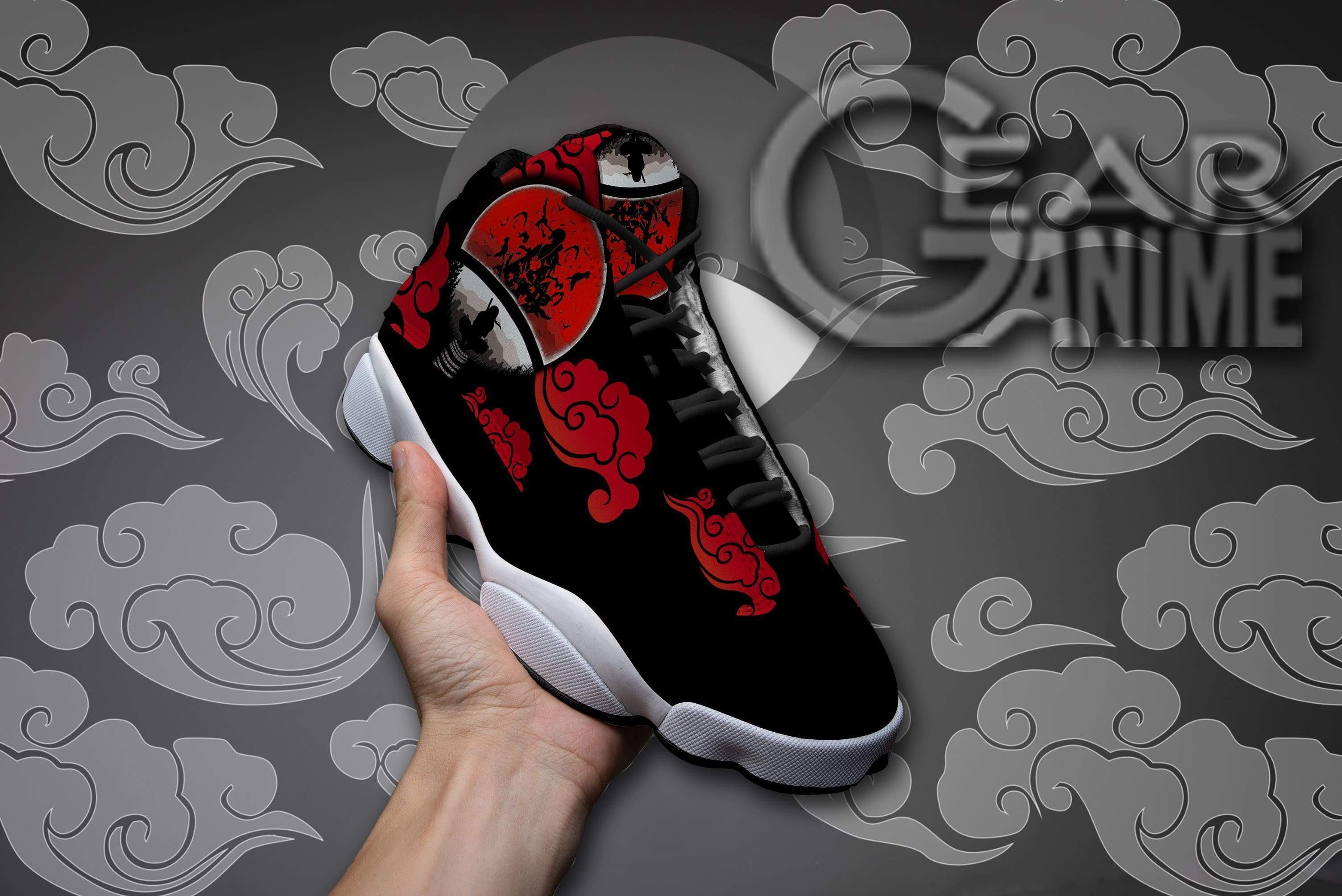 Uchiha Itachi Anime JD13 Shoes Custom Symbols For Naruto Fans