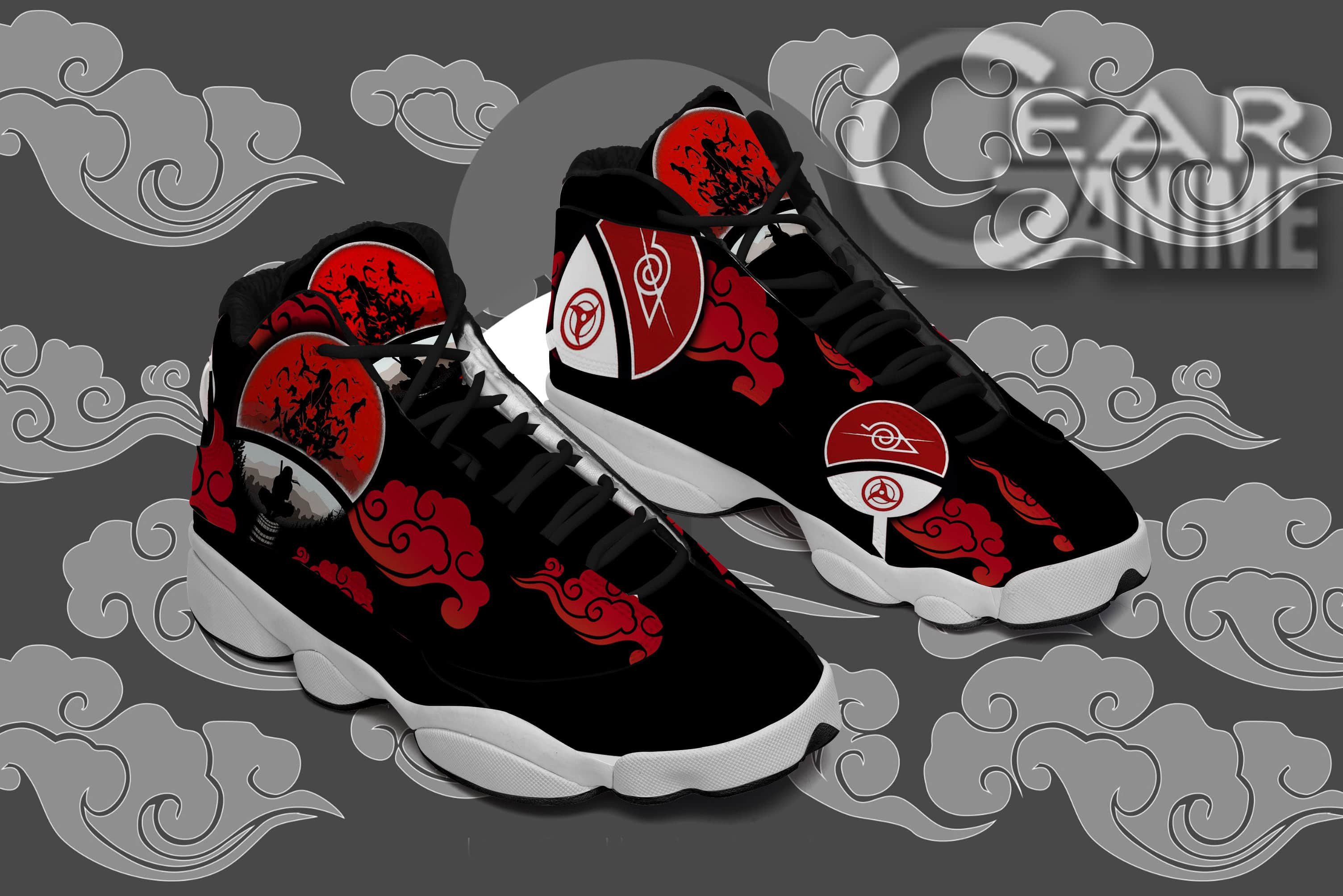 Uchiha Itachi Anime JD13 Shoes Custom Symbols For Naruto Fans