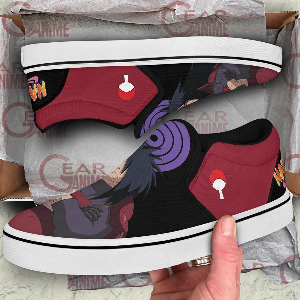 Uchiha Madara Slip-On Shoes Canvas Custom Anime Shoes