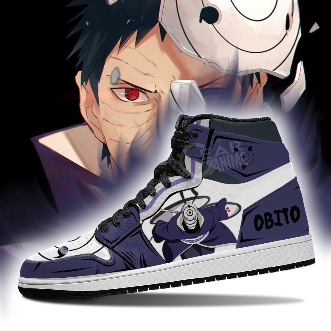 Uchiha Obito JD1s Sneakers Anime Shoes, Air Jordan Hightop