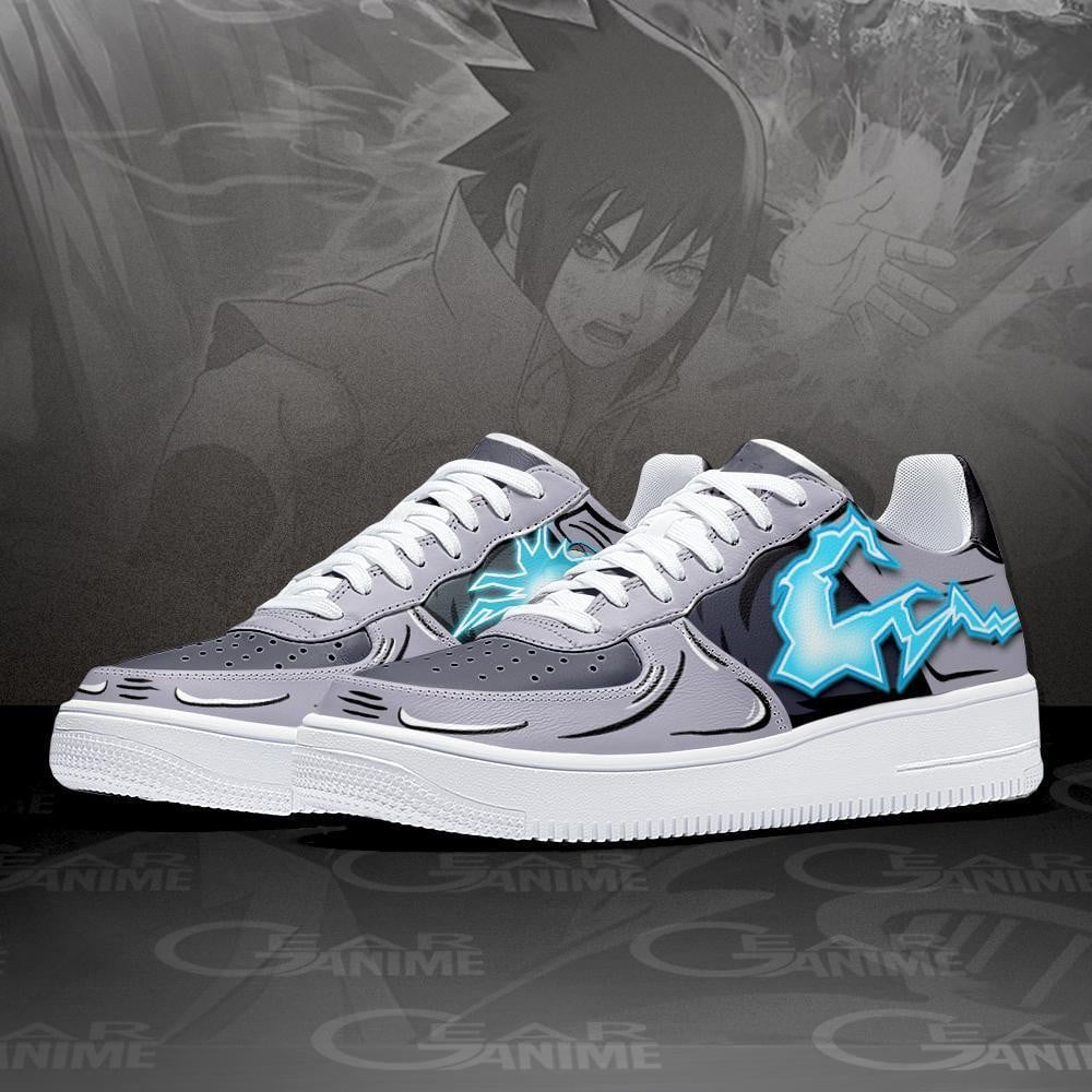 Uchiha Sasuke Air Sneakers Lightning Skill Custom NRT Anime Shoes