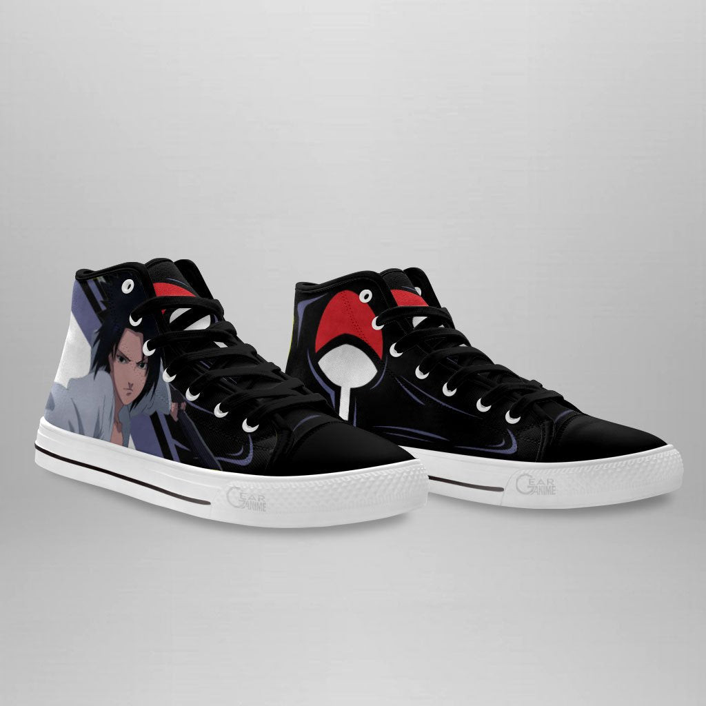 Uchiha Sasuke High Top Shoes Custom Anime Sneakers