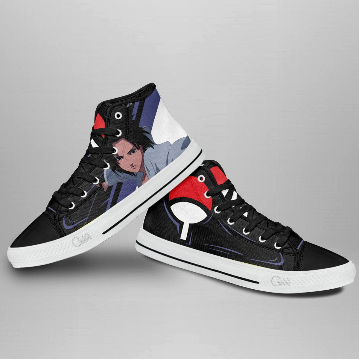 Uchiha Sasuke High Top Shoes Custom Anime Sneakers