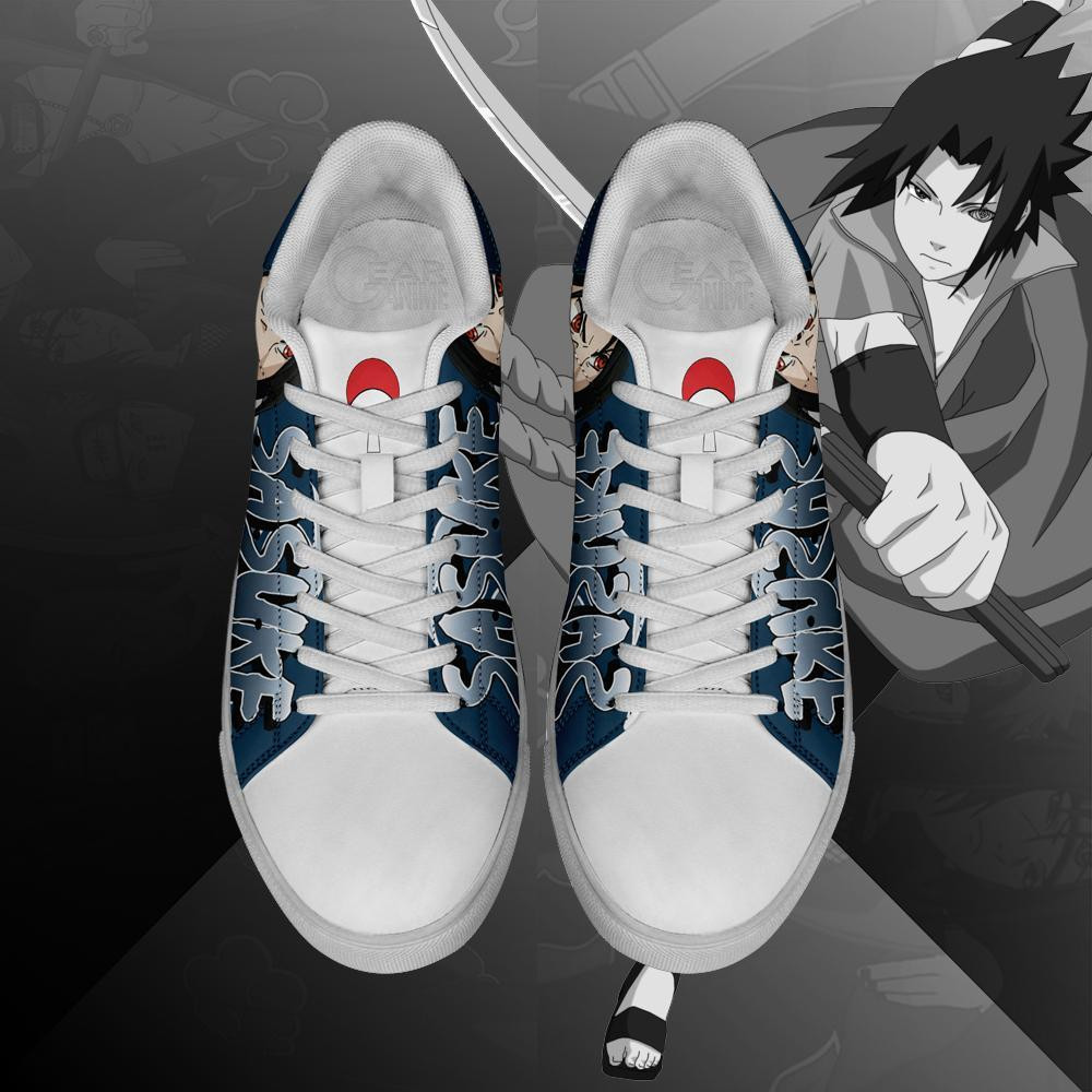 Uchiha Sasuke Skate Shoes Anime Custom Shoes