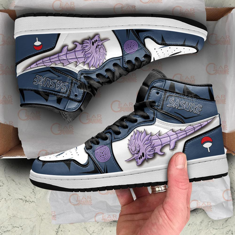 Uchiha Sasuke Susanoo JD1s Sneakers Anime Shoes, Air Jordan Hightop