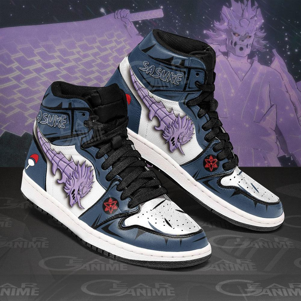 Uchiha Sasuke Susanoo JD1s Sneakers Anime Shoes, Air Jordan Hightop