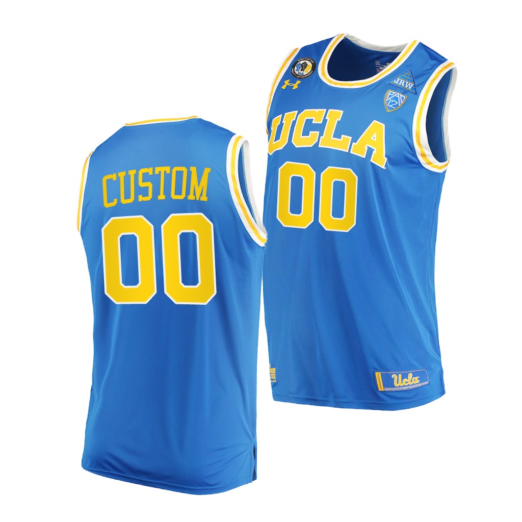 UCLA Bruins Custom 2021 March Madness PAC-12 Blue Stand Together Jersey Honor John R. Wooden