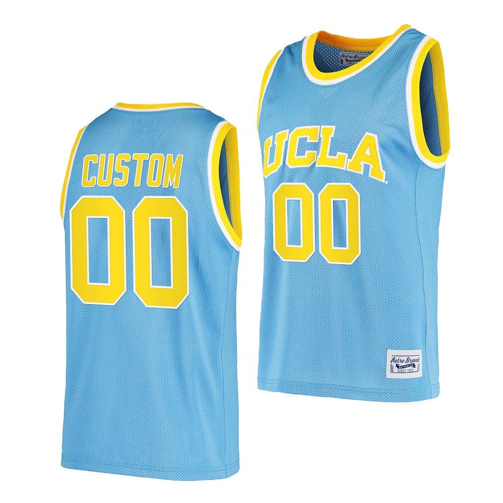 UCLA Bruins Custom Blue Commemorative Classic Jersey