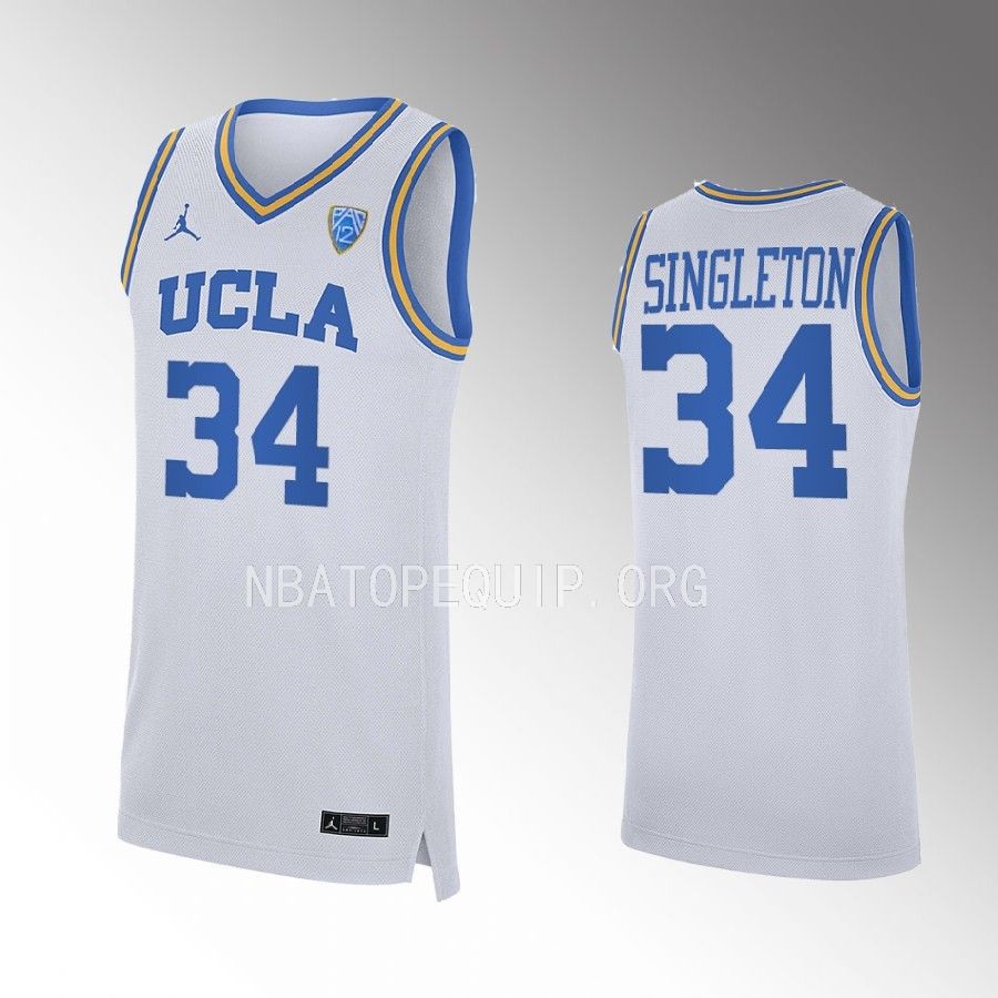 UCLA Bruins David Singleton Jersey NCAA White Uniform