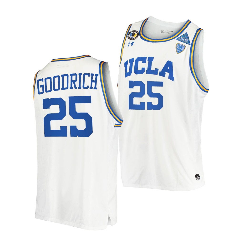 UCLA Bruins Gail Goodrich College White Stand Together Jersey Honor John R. Wooden