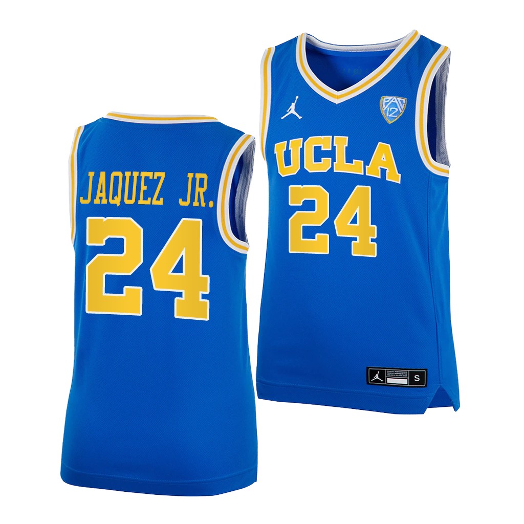 UCLA Bruins Jaime Jaquez Jr. College 2022 Jersey Youth Royal