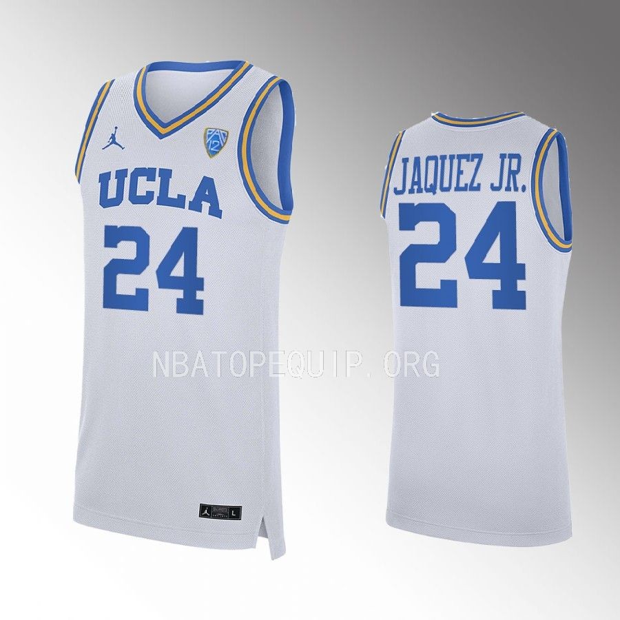 UCLA Bruins Jaime Jaquez Jr. Jersey NCAA White Uniform