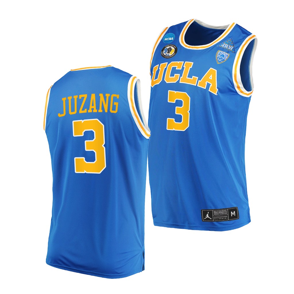 UCLA Bruins Johnny Juzang #3 Blue College Jersey Away