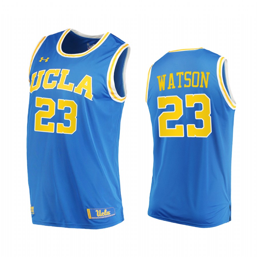 UCLA Bruins Peyton Watson Blue 2022 NBA Draft top prospect Jersey