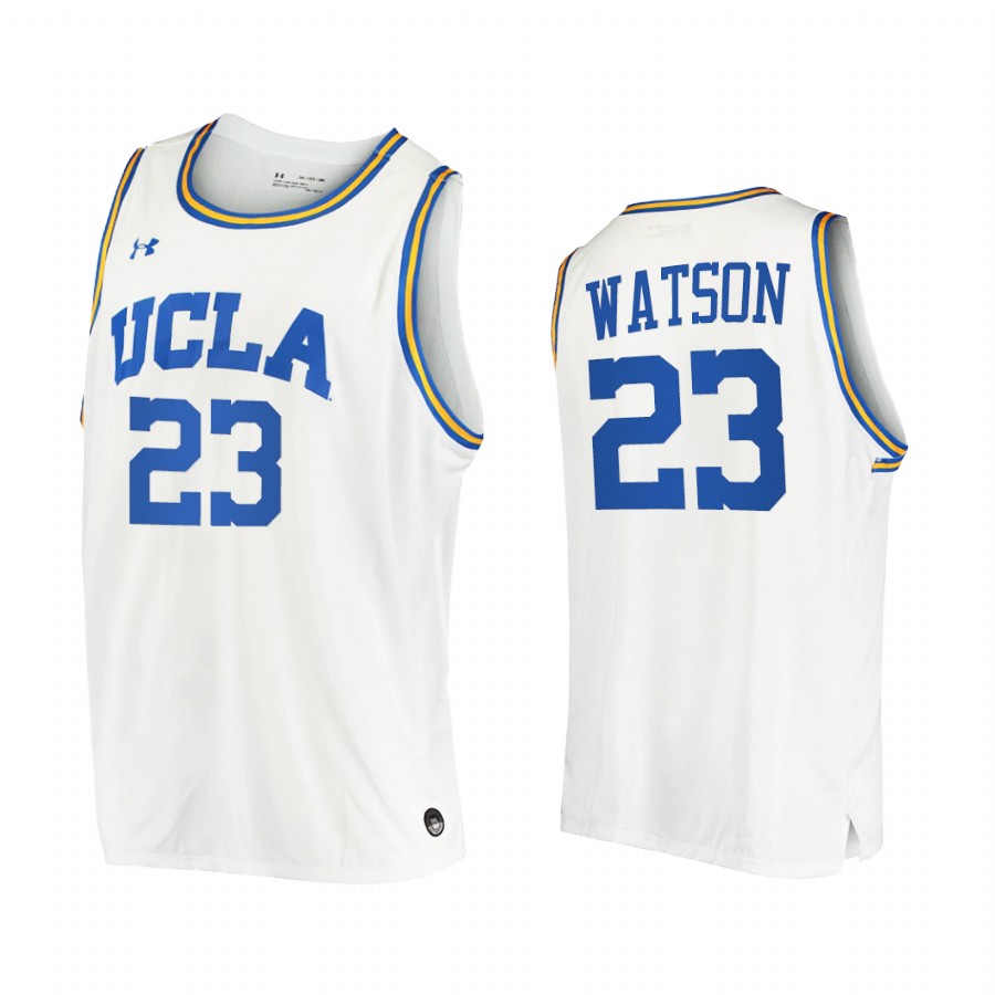 UCLA Bruins Peyton Watson White Jersey 2022 NBA Draft top prospect