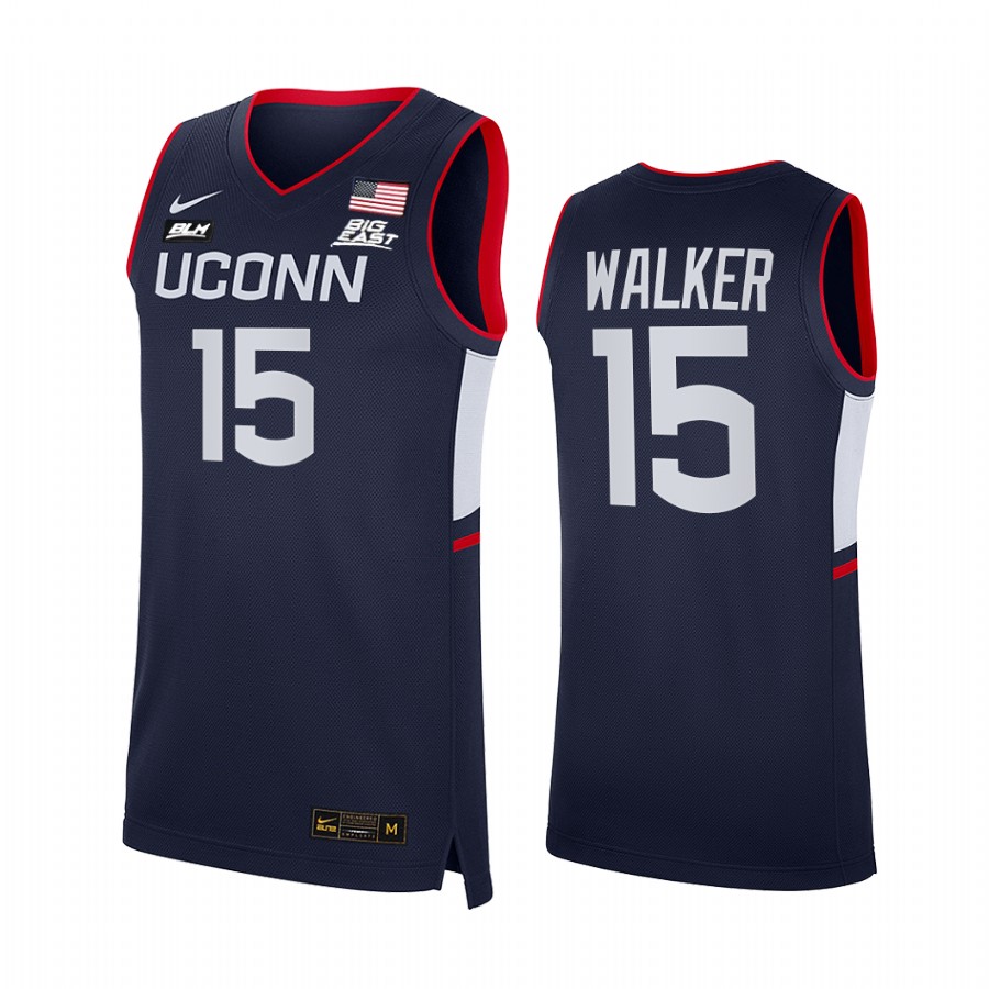 UConn Huskies Kemba Walker Jersey 2021-22 College Navy Alumni Uniform