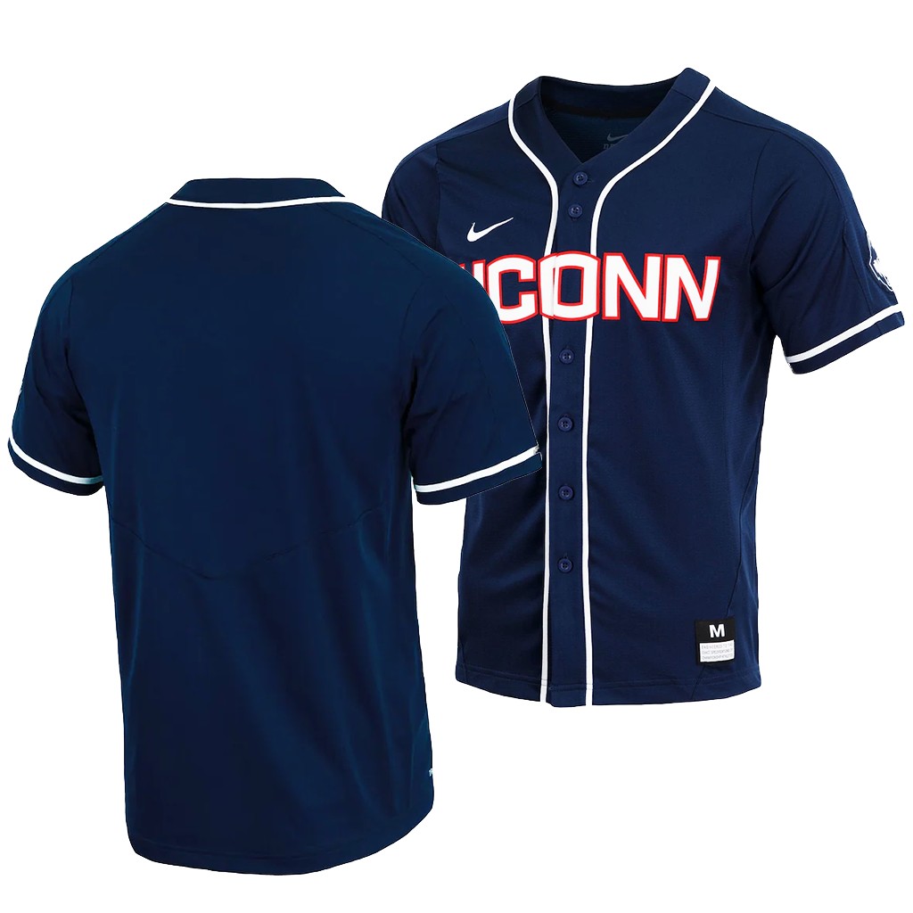 UConn Huskies Navy Custom Jersey College
