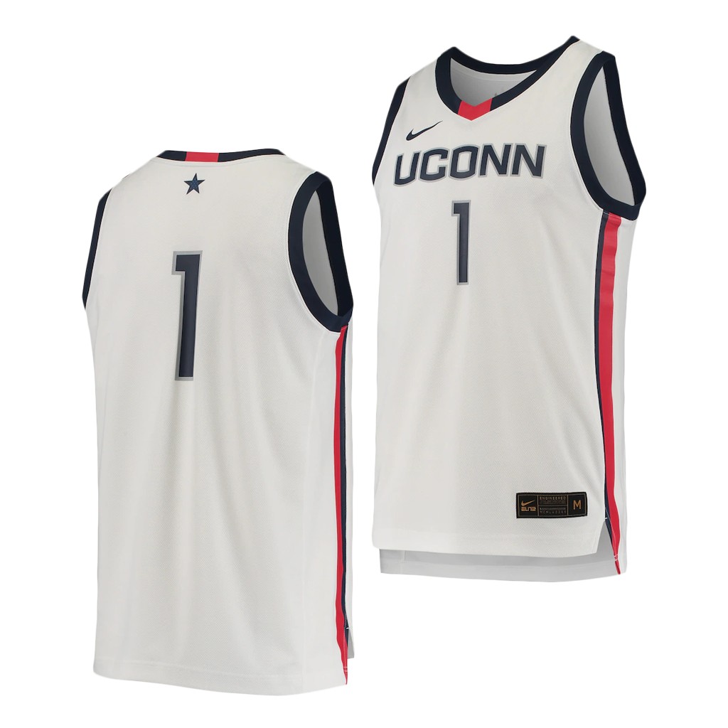 UConn Huskies White College Jersey