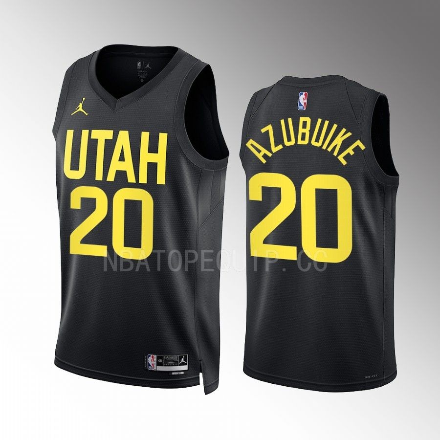Udoka Azubuike 2022-23 Utah Jazz Black #20 Statement Edition Jersey