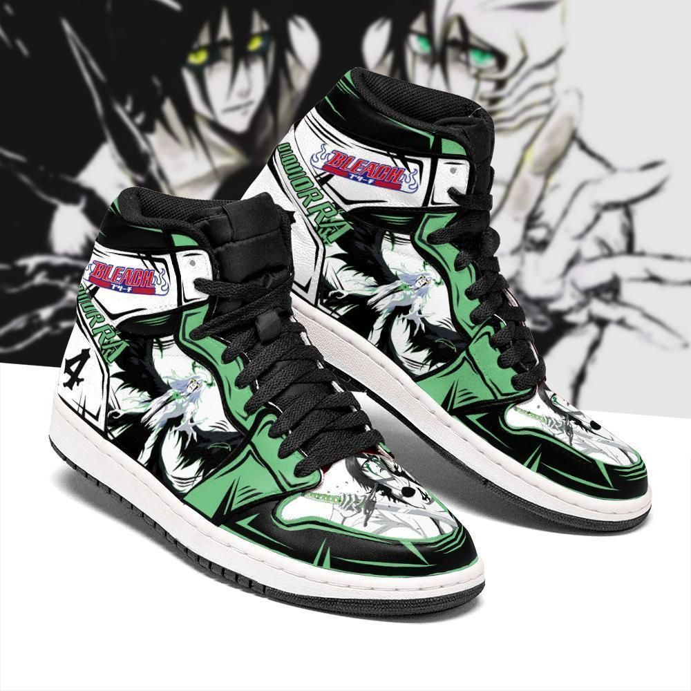 Ulquiorra Cifer Bleach Anime 2 High Top Air Jordan Sneaker, Air Jordan Hightop