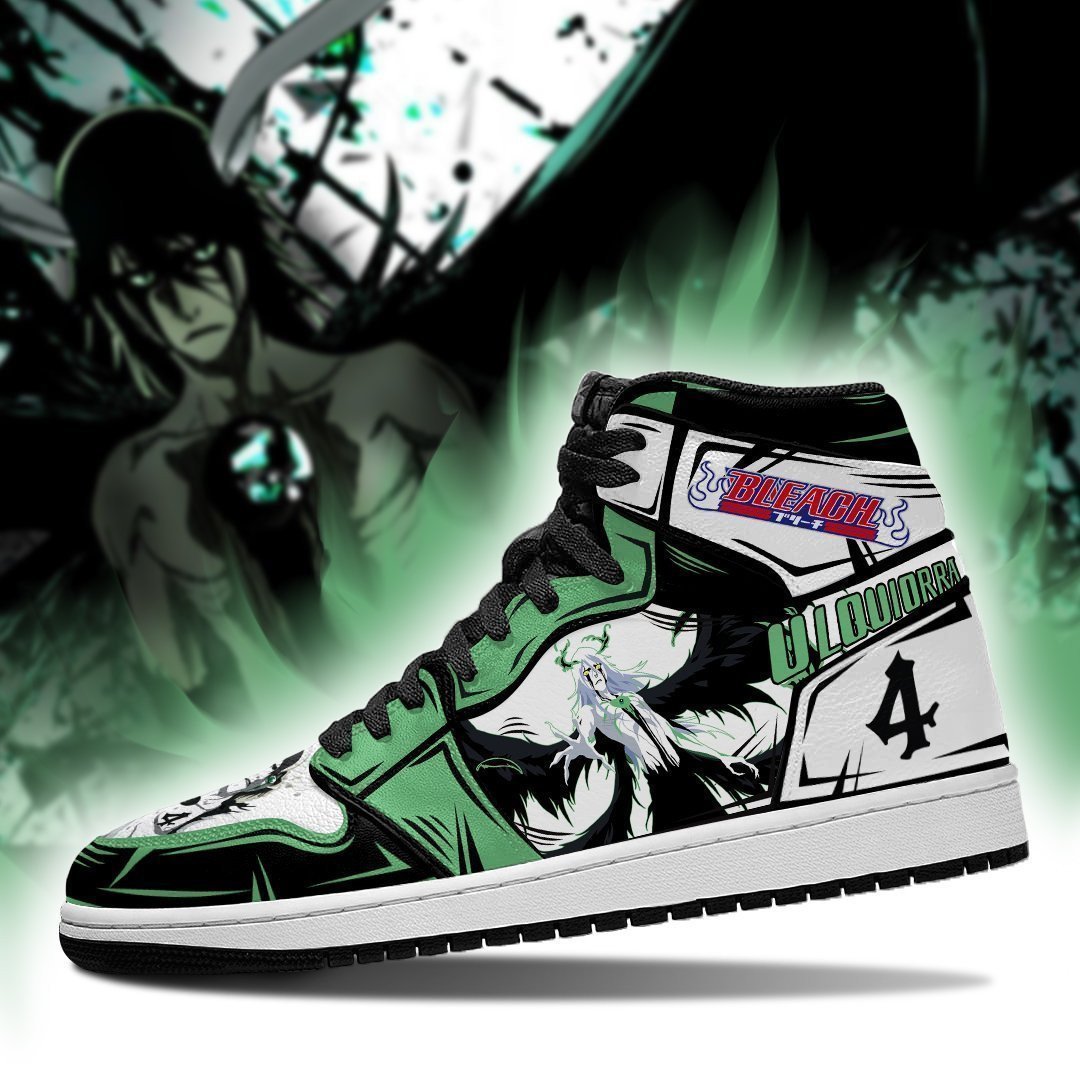Ulquiorra Cifer JD1s Sneakers Bankai Bleach Anime Shoes Fan Gift Idea, Air Jordan Hightop