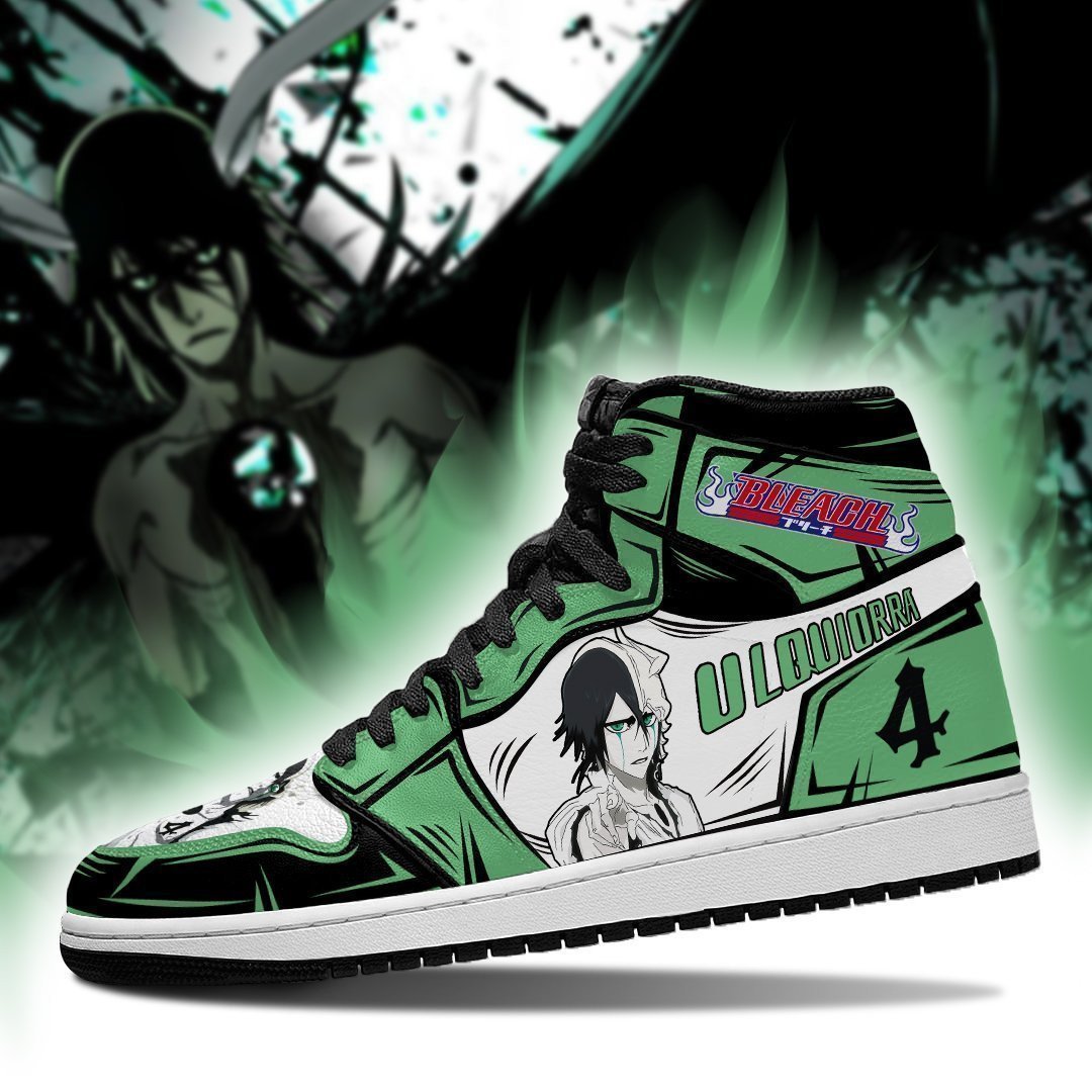 Ulquiorra Cifer JD1s Sneakers Bleach Anime Shoes Fan Gift Idea, Air Jordan Hightop