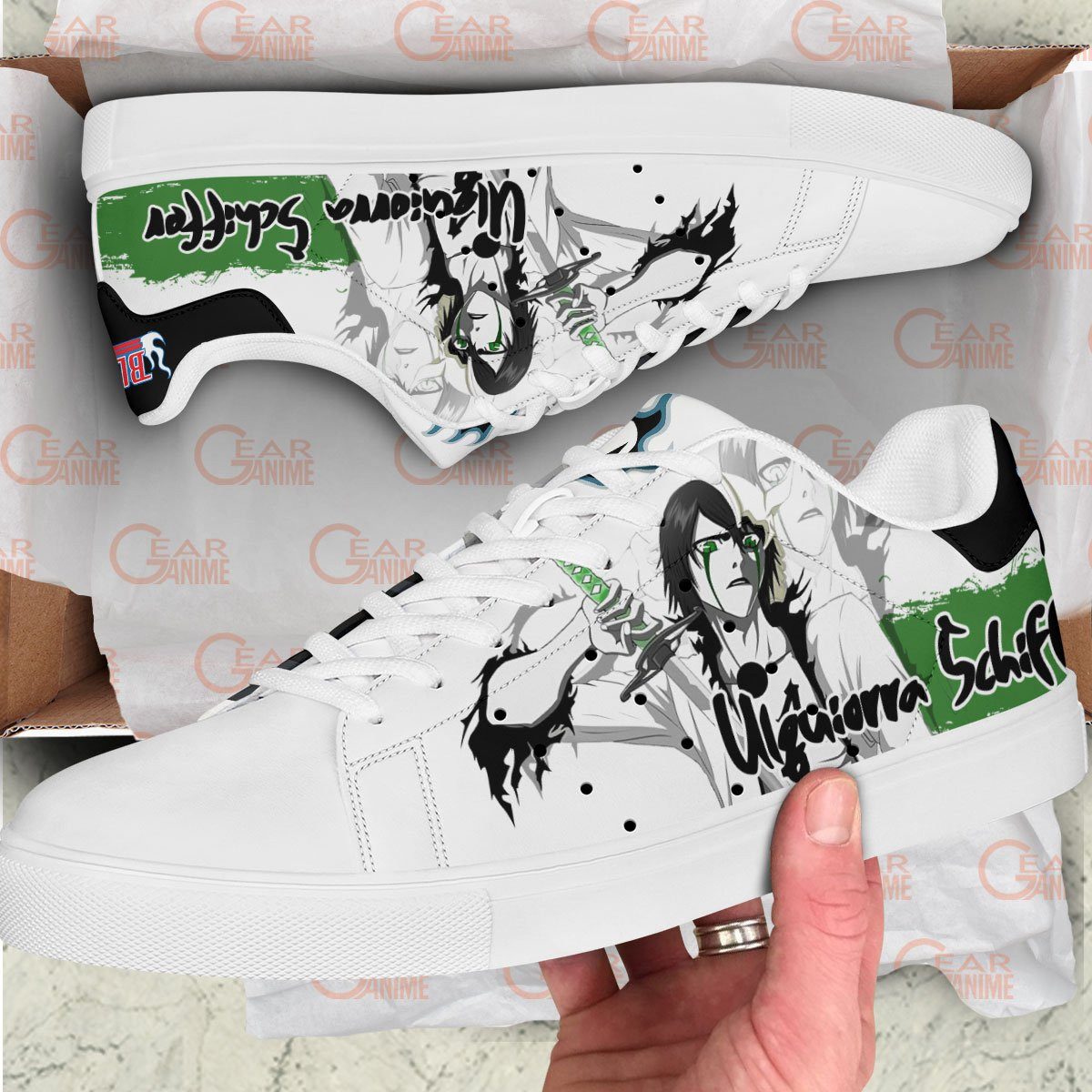 Ulquiorra Cifer Skate Sneakers Custom Anime Bleach Shoes