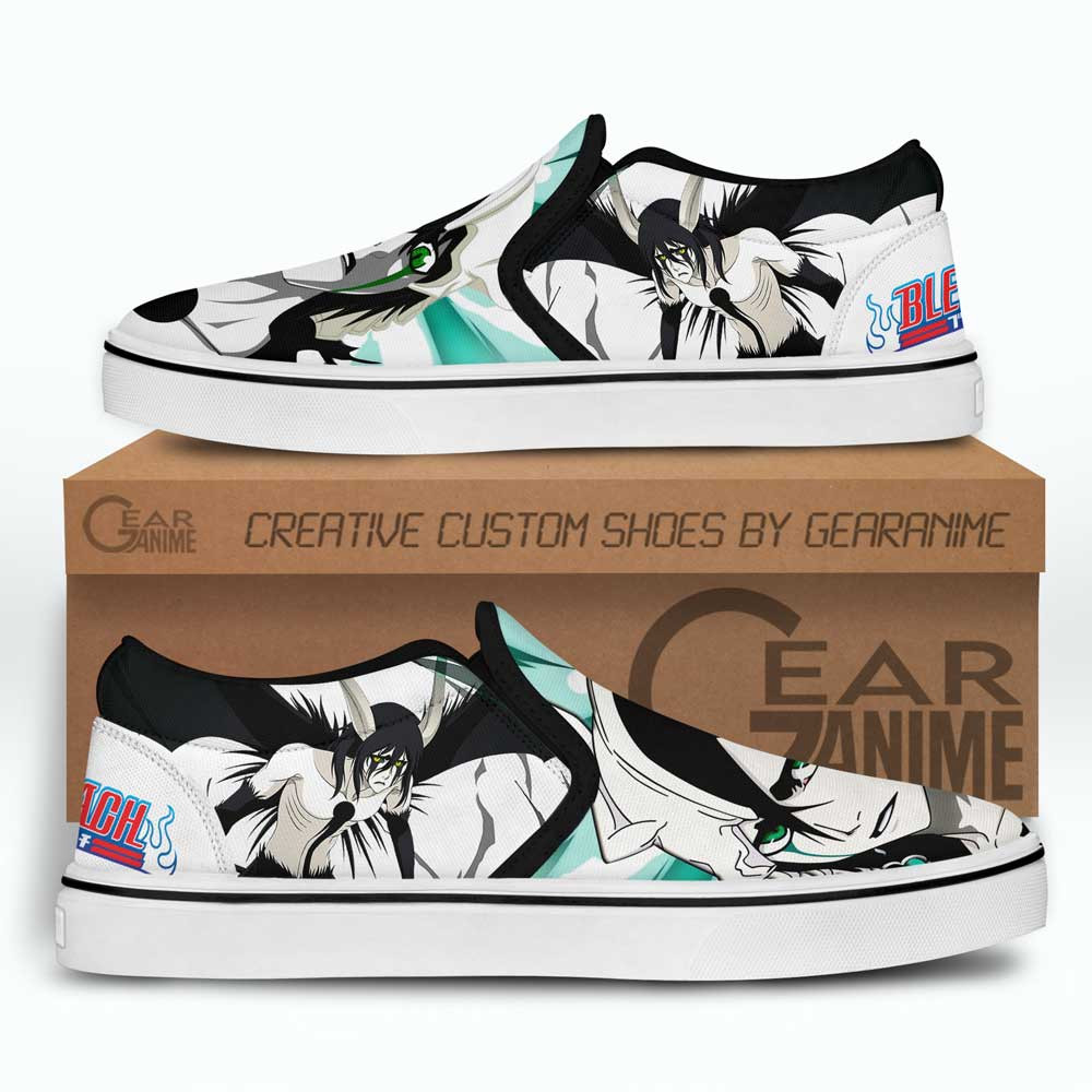 Ulquiorra Schiffer Slip-On Shoes Canvas Custom Anime Bleach Shoes