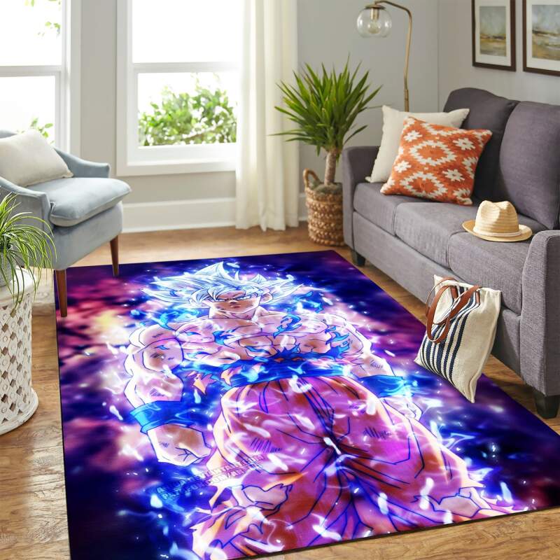 Ultra Instinct Goku Dragon Ball Super Carpet Floor Area Rectangle Rug