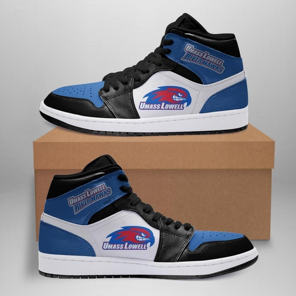UMASS Lowell River Hawks NCAA team Sneakers Gift For Fans High Top Air Jordan Sneaker, Air Jordan Hightop