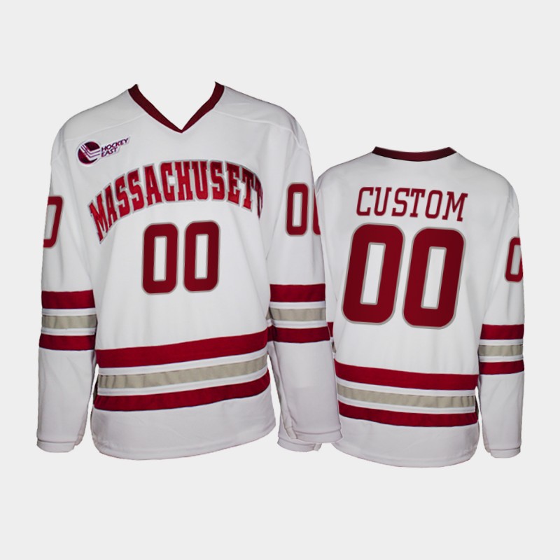 UMass Minutemen Custom #00 College White Jersey 2021-22