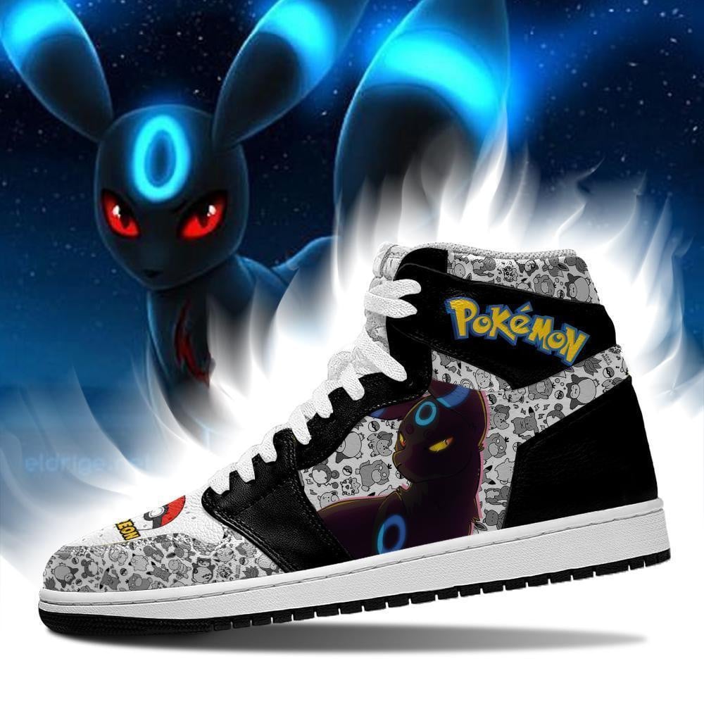Umbreon Anime Pokemon Shoes, Air Jordan Hightop