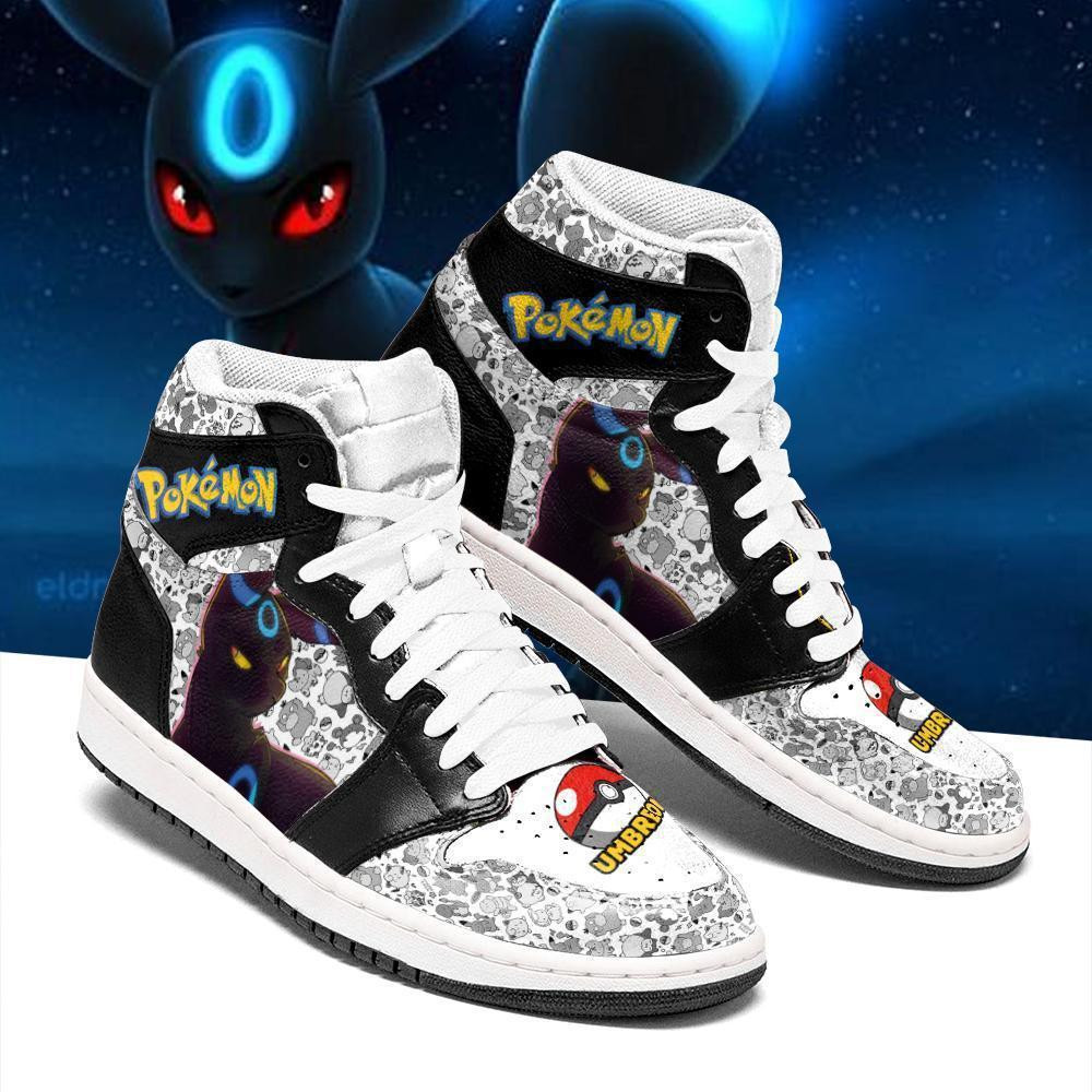 Umbreon Anime Pokemon Shoes, Air Jordan Hightop