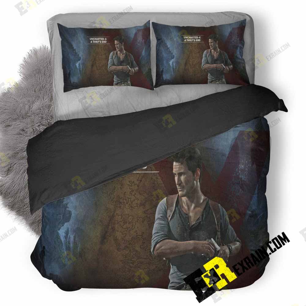 Uncharted Game 3D Customized Duvet Cover Bedding Set