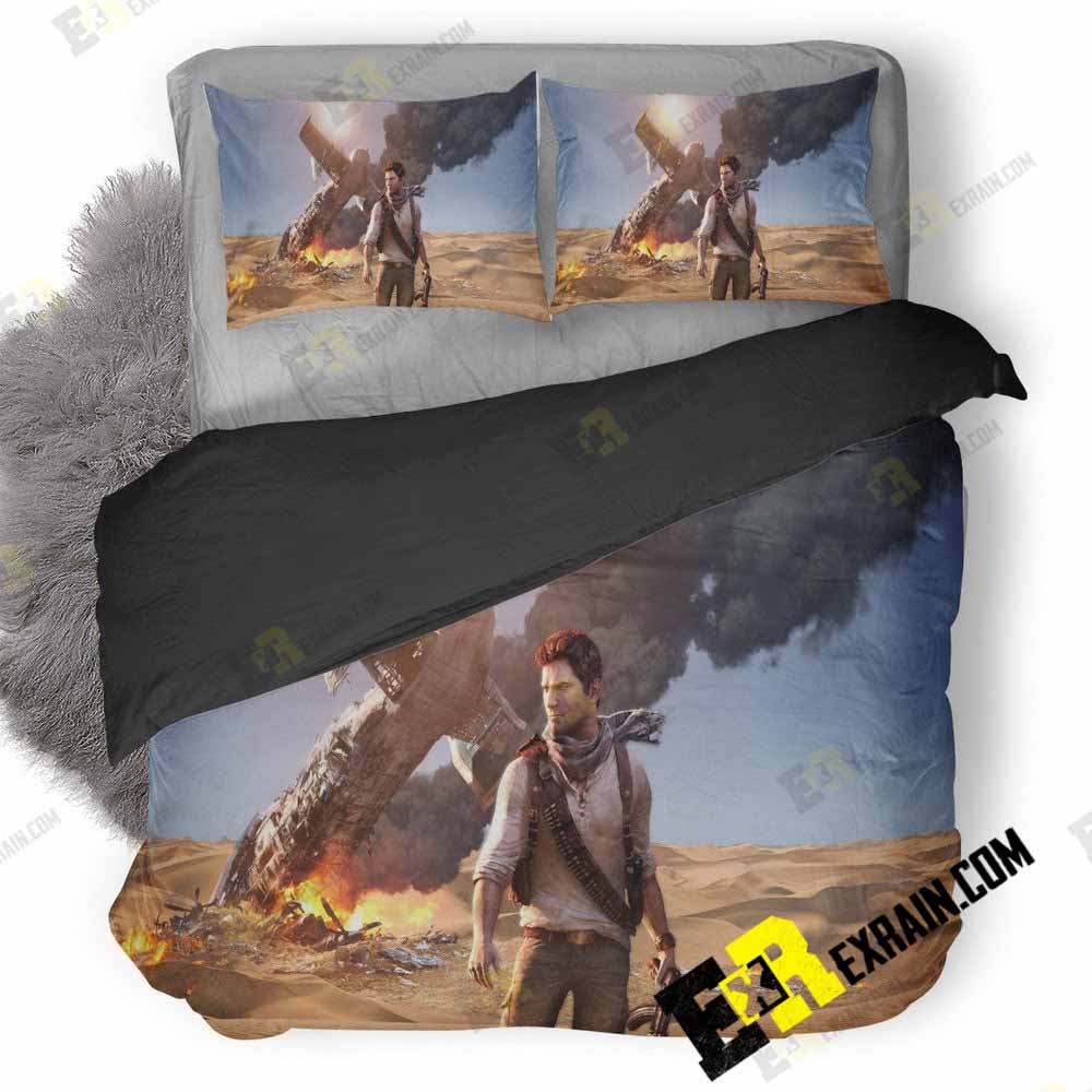 Uncharted Game Zr 3D Customized Duvet Cover Bedding Set