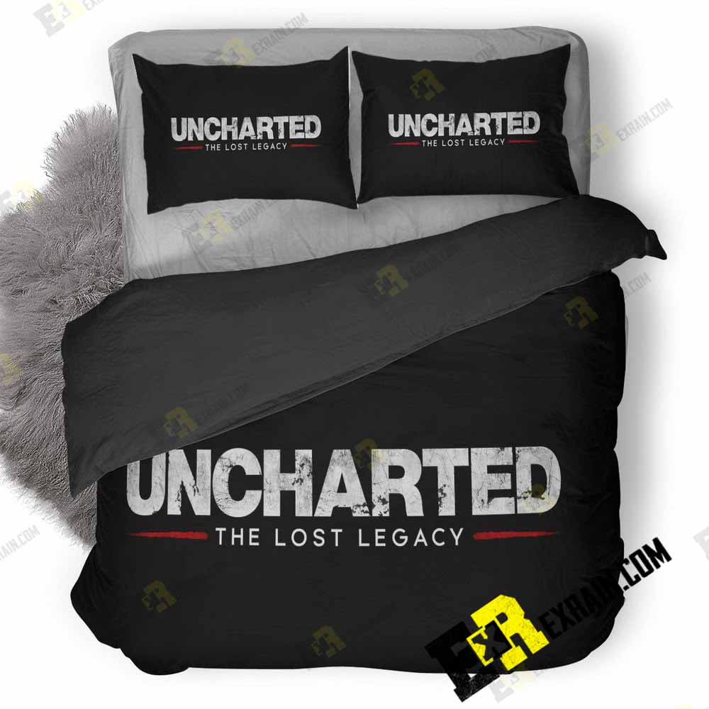 Uncharted The Lost Legacy Logo Wide 3D Customized Duvet Cover Bedding Set