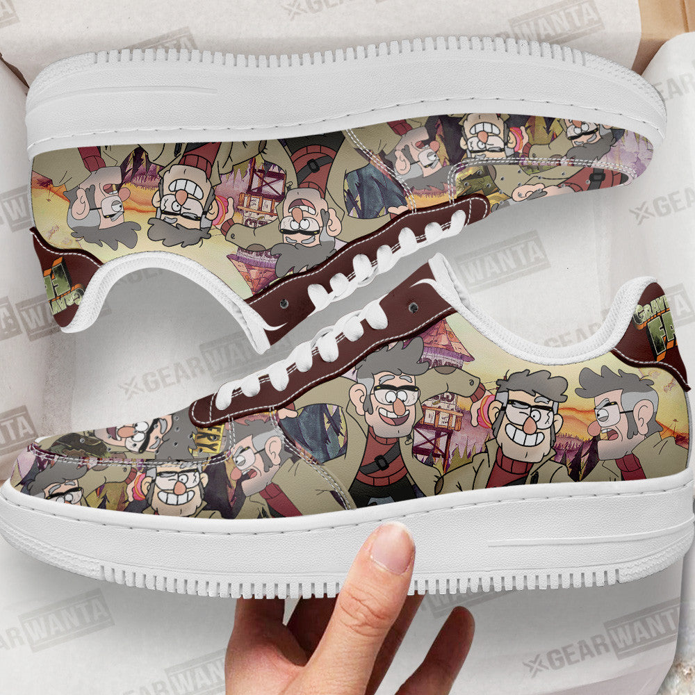 Uncle Ford Gravity Falls Air Sneakers Custom Cartoon Shoes