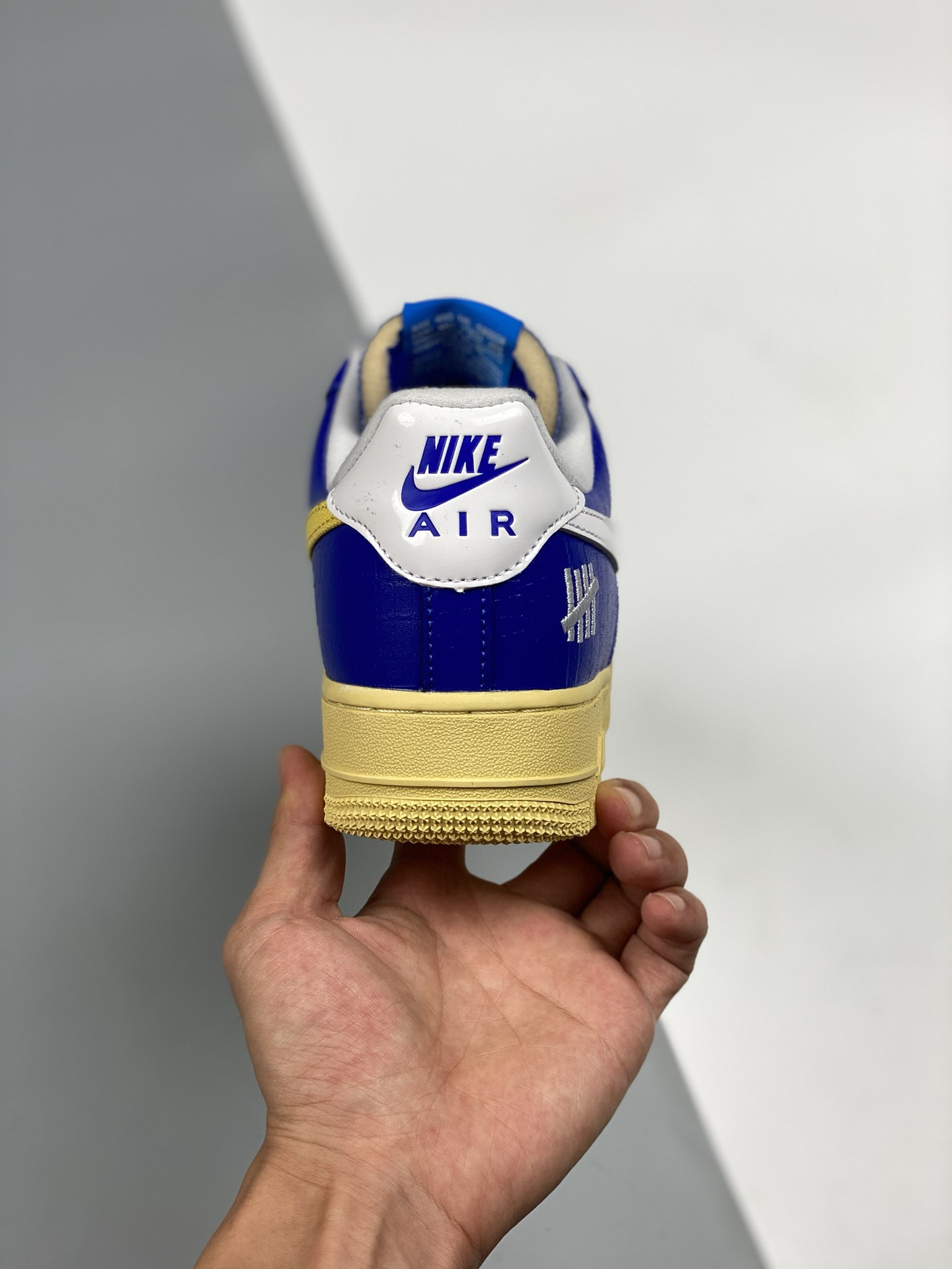 Undefeated x Nike Air Force 1 “5 On It” Blue/Yellow For Sale
