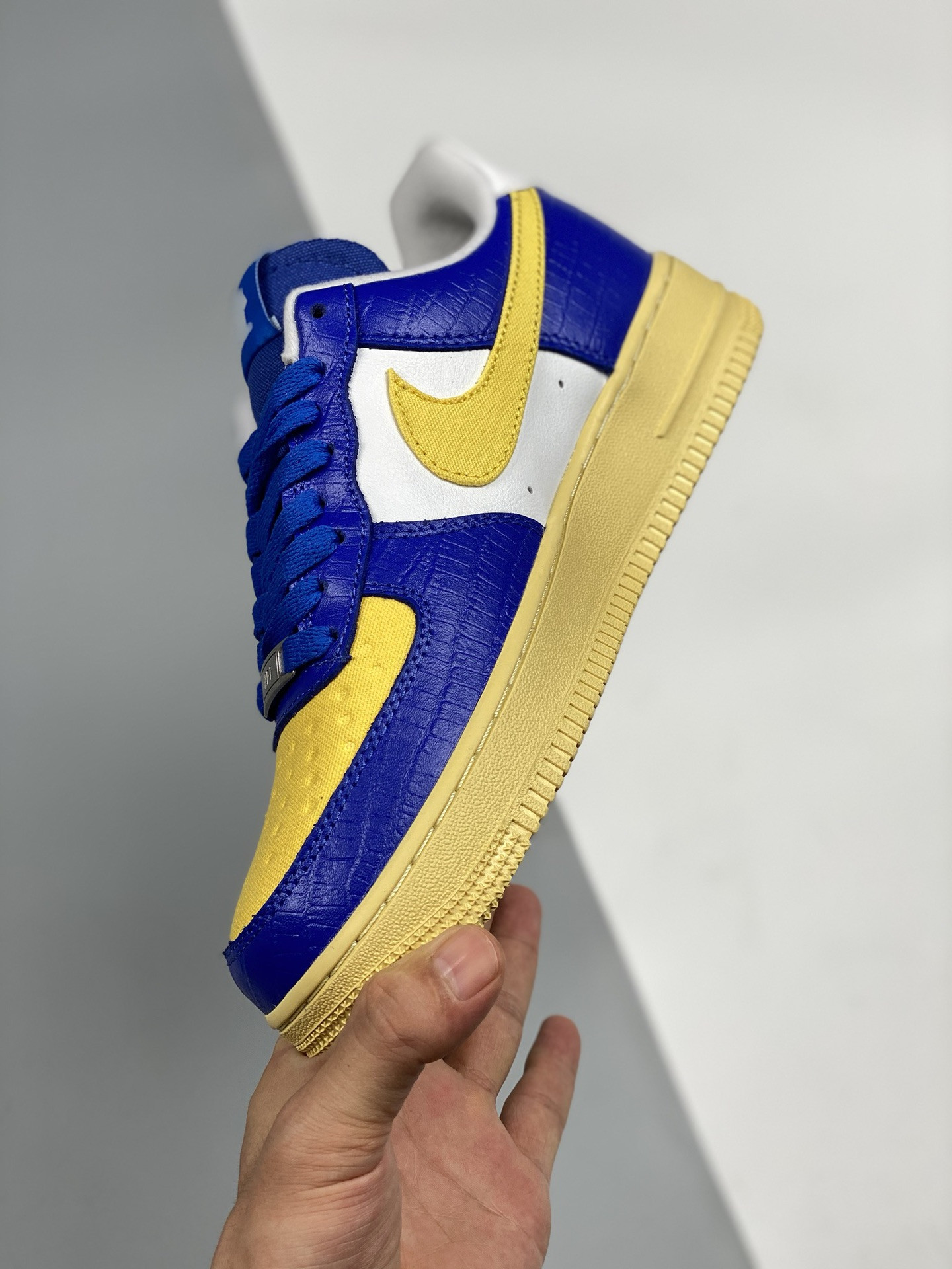 Undefeated x Nike Air Force 1 “5 On It” Blue/Yellow For Sale