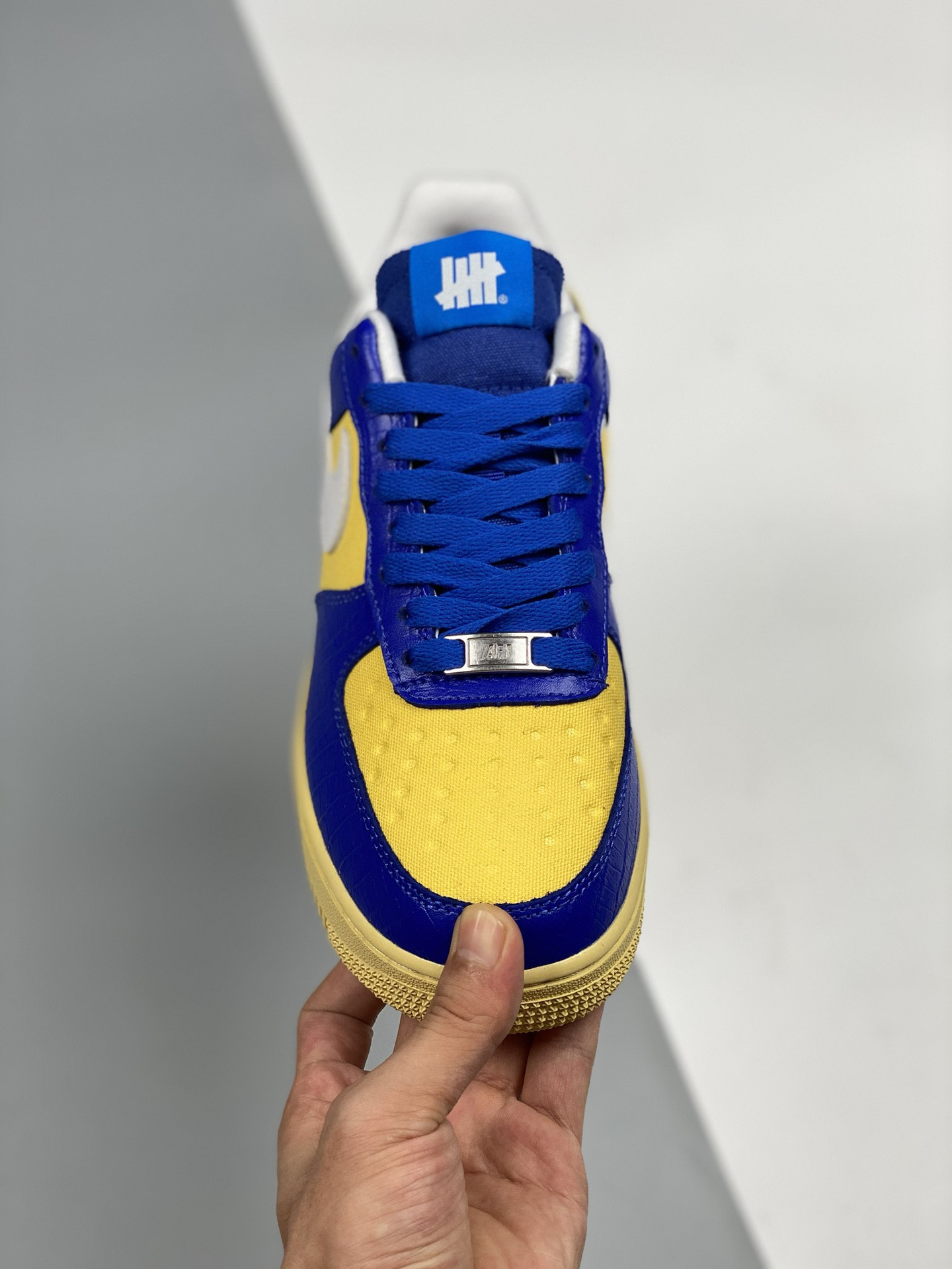 Undefeated x Nike Air Force 1 “5 On It” Blue/Yellow For Sale