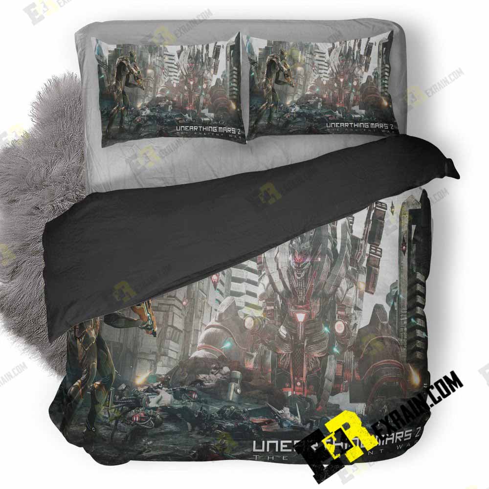 Unearthing Mars The Ancient War Us 3D Customized Duvet Cover Bedding Set