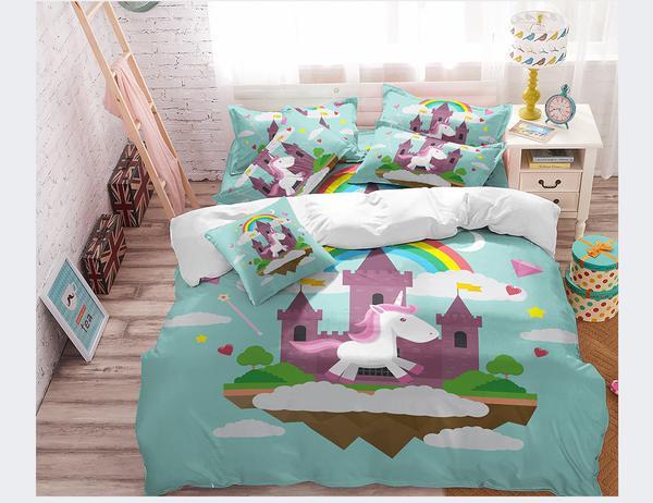 Unicorn As 3D Customized Duvet Cover Bedding Set
