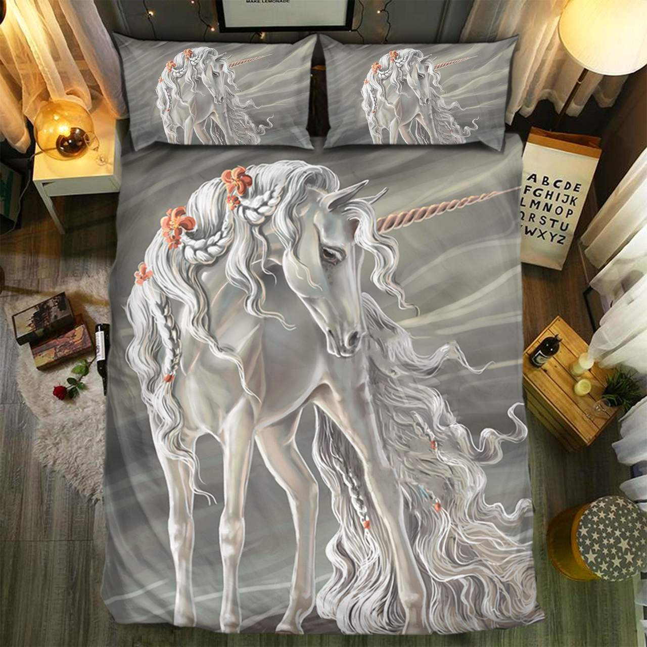 Unicorn Collection 3D Customized Duvet Cover Bedding Set