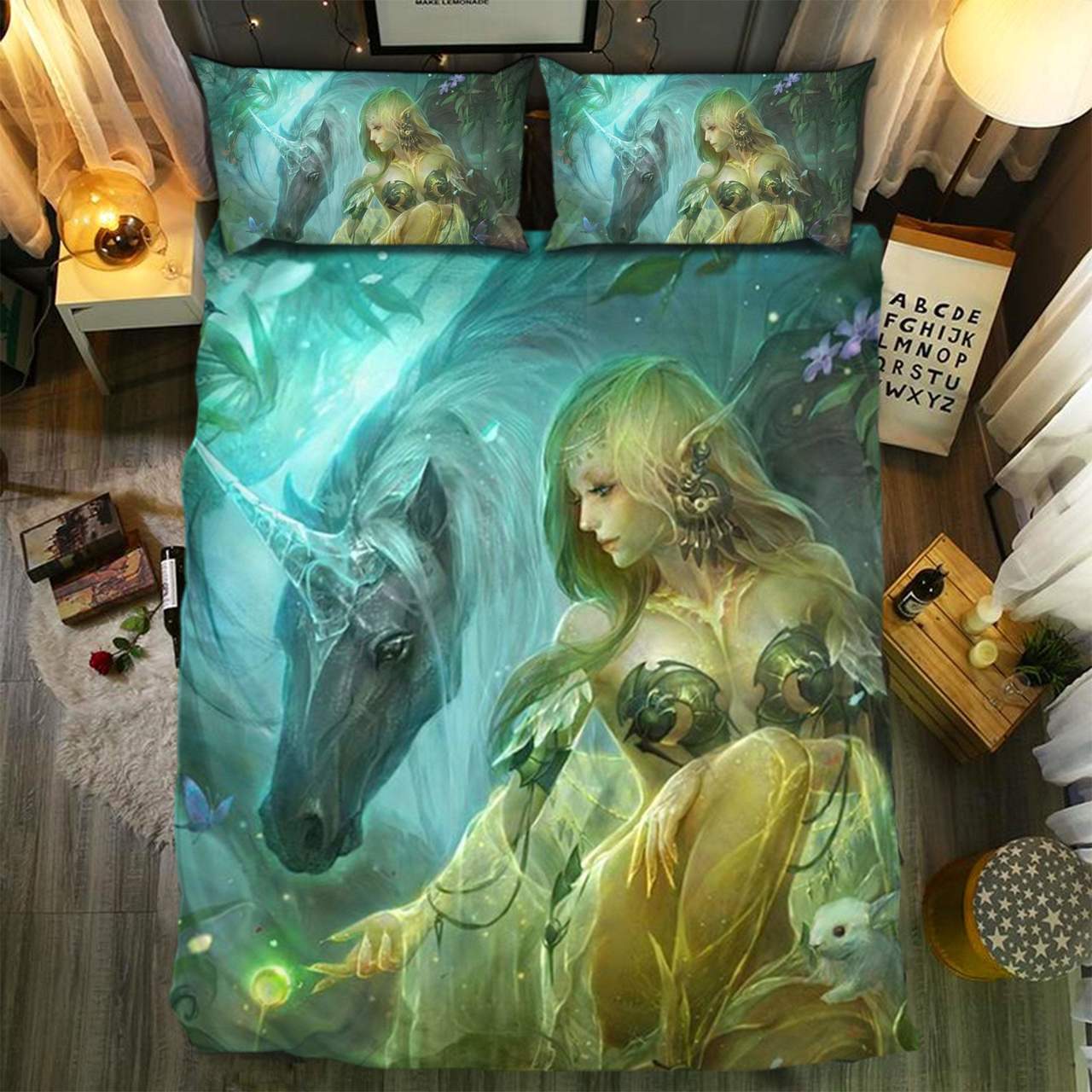 Unicorn Collection 3D Customized Duvet Cover Bedding Set