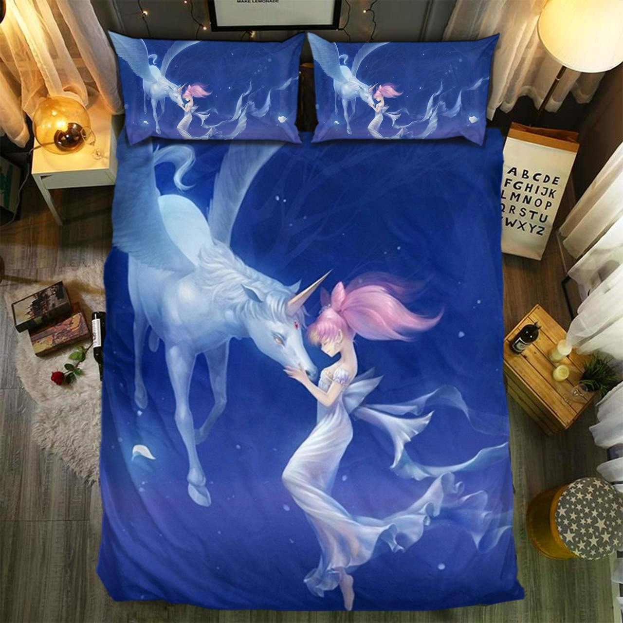 Unicorn Collection 3D Customized Duvet Cover Bedding Set