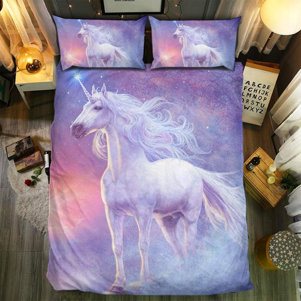 Unicorn Collection 3D Customized Duvet Cover Bedding Set