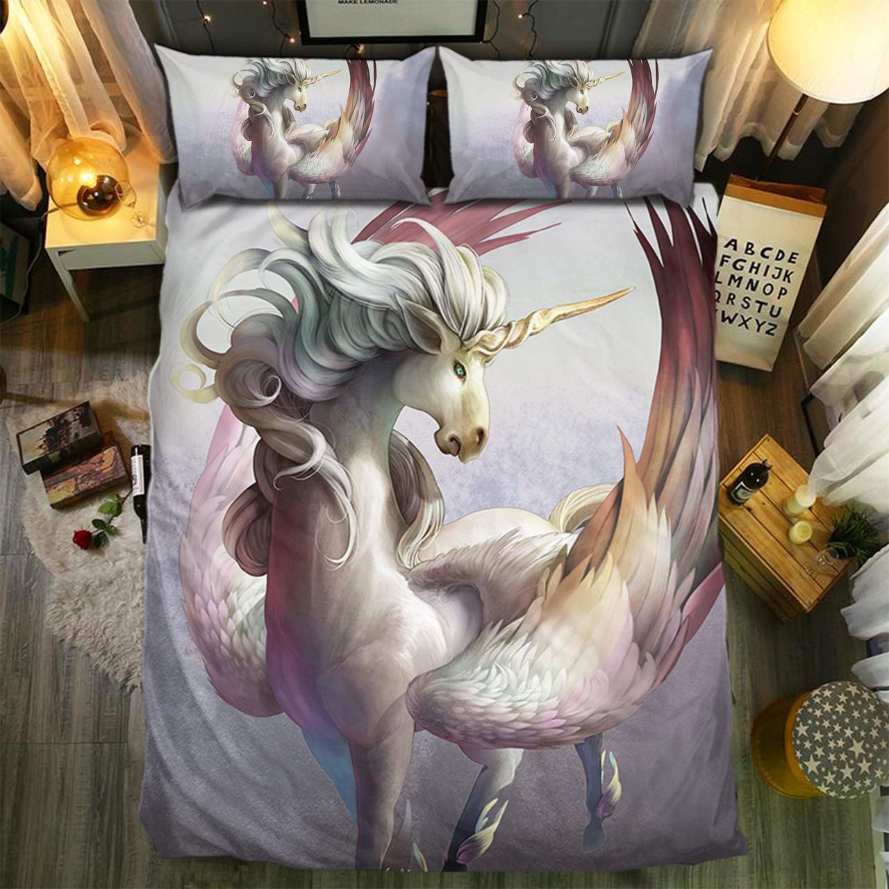 Unicorn Collection 3D Customized Duvet Cover Bedding Set