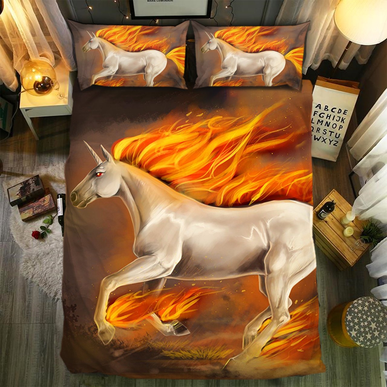 Unicorn Collection 3D Customized Duvet Cover Bedding Set