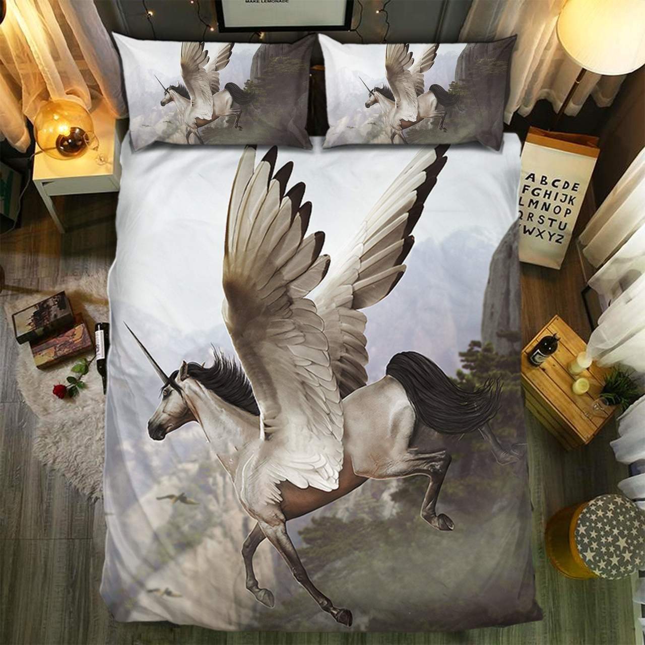 Unicorn Collection 3D Customized Duvet Cover Bedding Set