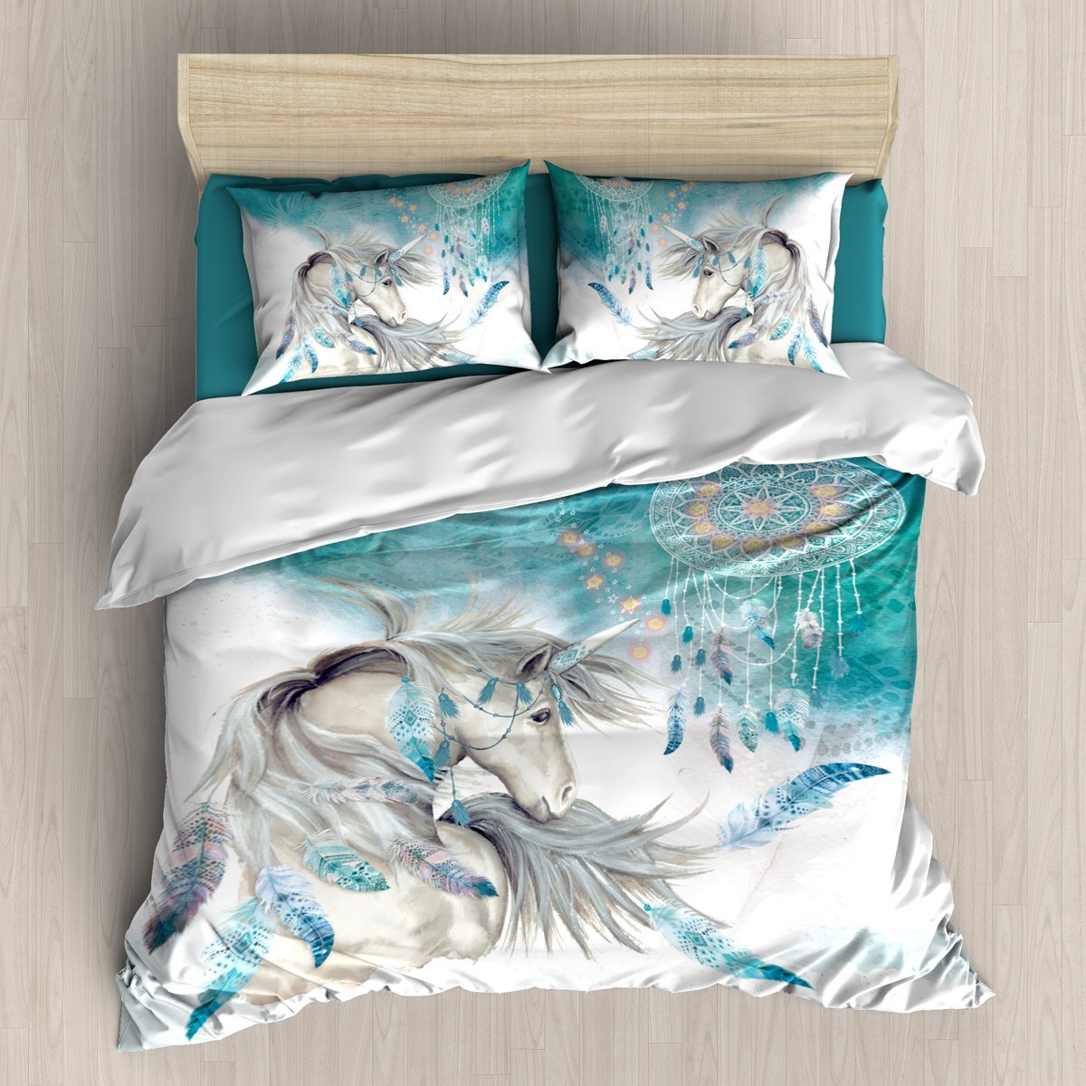 Unicorn Dreamcatcher 3D Customized Duvet Cover Bedding Set